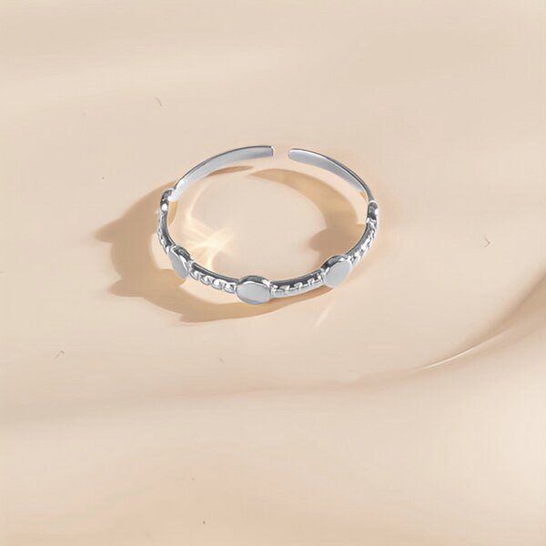 Größenverstellbarer FINE Dots Ring ca. Ø 17mm von Elektropulli von ELEKTROPULLI