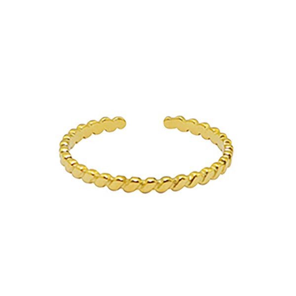Größenverstellbarer FINE LINES Ring ca. Ø 17 - 19mm von Elektropulli von ELEKTROPULLI