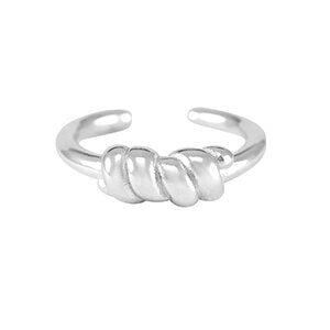 Größenverstellbarer KNOTEN Ring ca. Ø 17 - 19mm von Elektropulli von ELEKTROPULLI