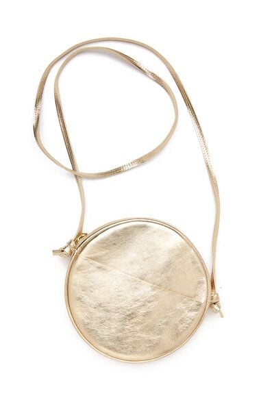 Kleine Runde Schultertasche MONA aus Leder von ElektroPulli von ELEKTROPULLI