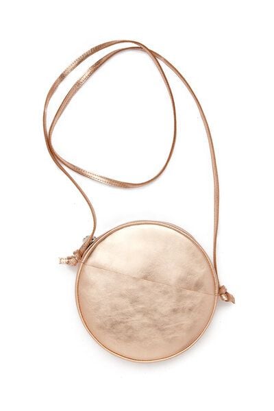 Kleine Runde Schultertasche MONA aus Leder von ElektroPulli von ELEKTROPULLI