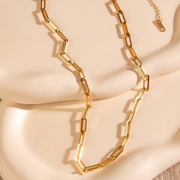 Ovale Gliederkette 4mm breit in 2 Längen von Elektropulli von ELEKTROPULLI