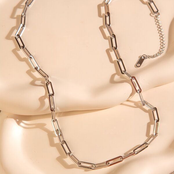 Ovale Gliederkette 4mm breit in 2 Längen von Elektropulli von ELEKTROPULLI