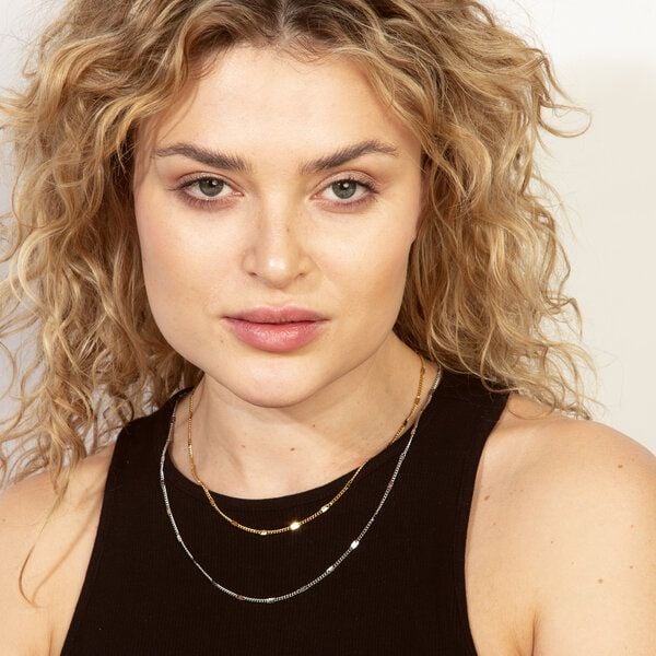 Zierlich & Schlicht - Gliederkette mit feinen Details in 2 Längen von Elektropulli von ELEKTROPULLI