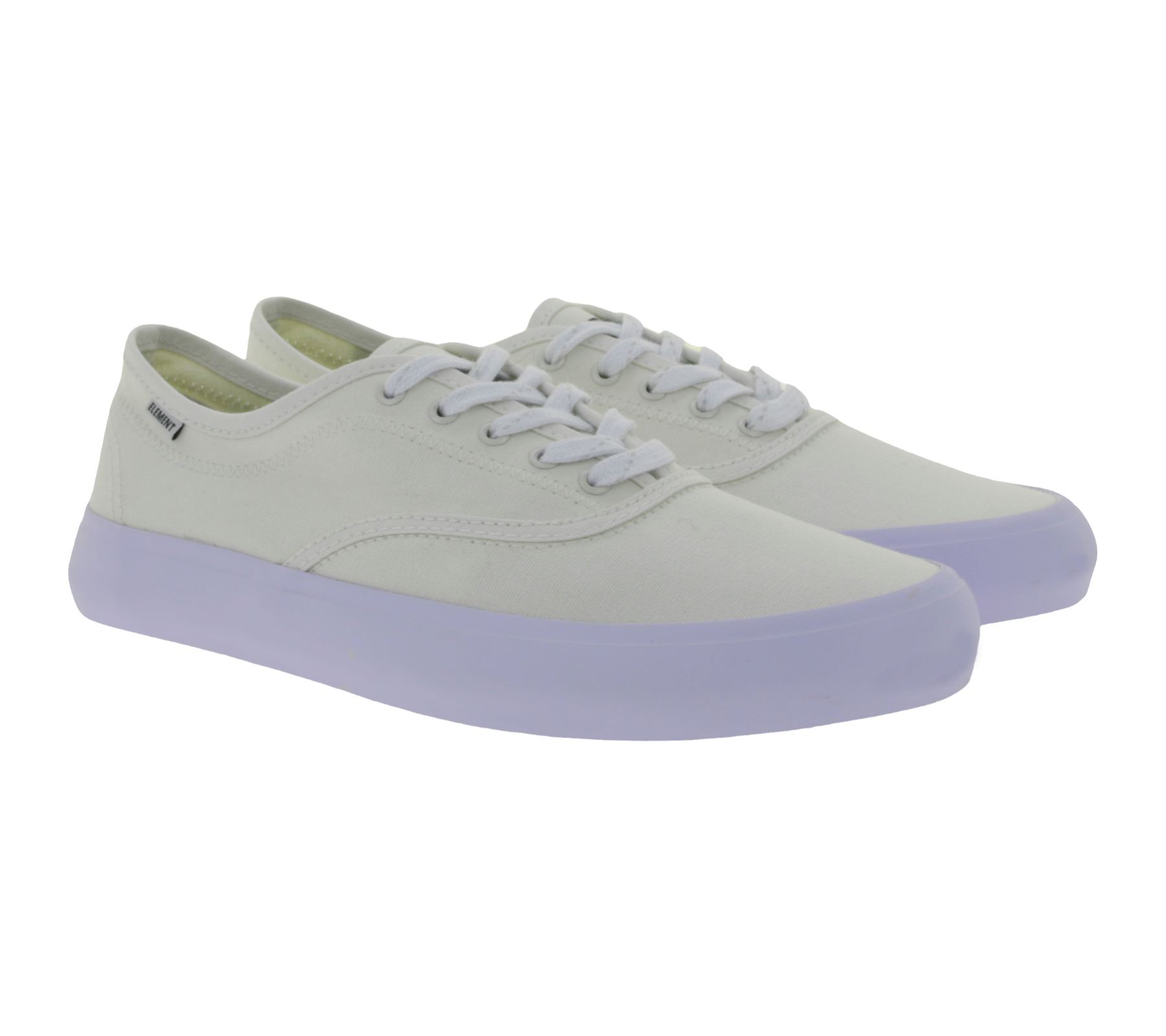 ELEMENT Passiph Herren Canvas Sneaker nachhaltige City-Schuhe ELWSP2021 Weiß von ELEMENT