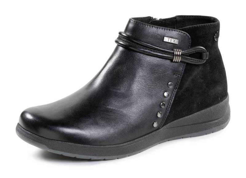 ELENA EDEN, atmungsaktive Damen-Boots, Weite H, mit herausnehmbarem Fußbett, Schwarz, Größe 41 von ELENA EDEN