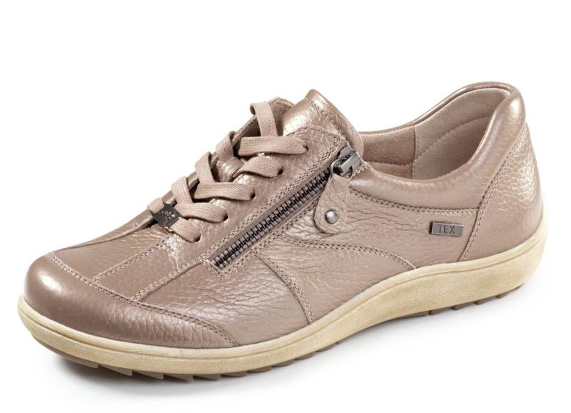 ELENA EDEN, atmungsaktive Damen-Sneaker, Weite H, mit herausnehmbarem Fußbett, Taupe, Größe 41 von ELENA EDEN