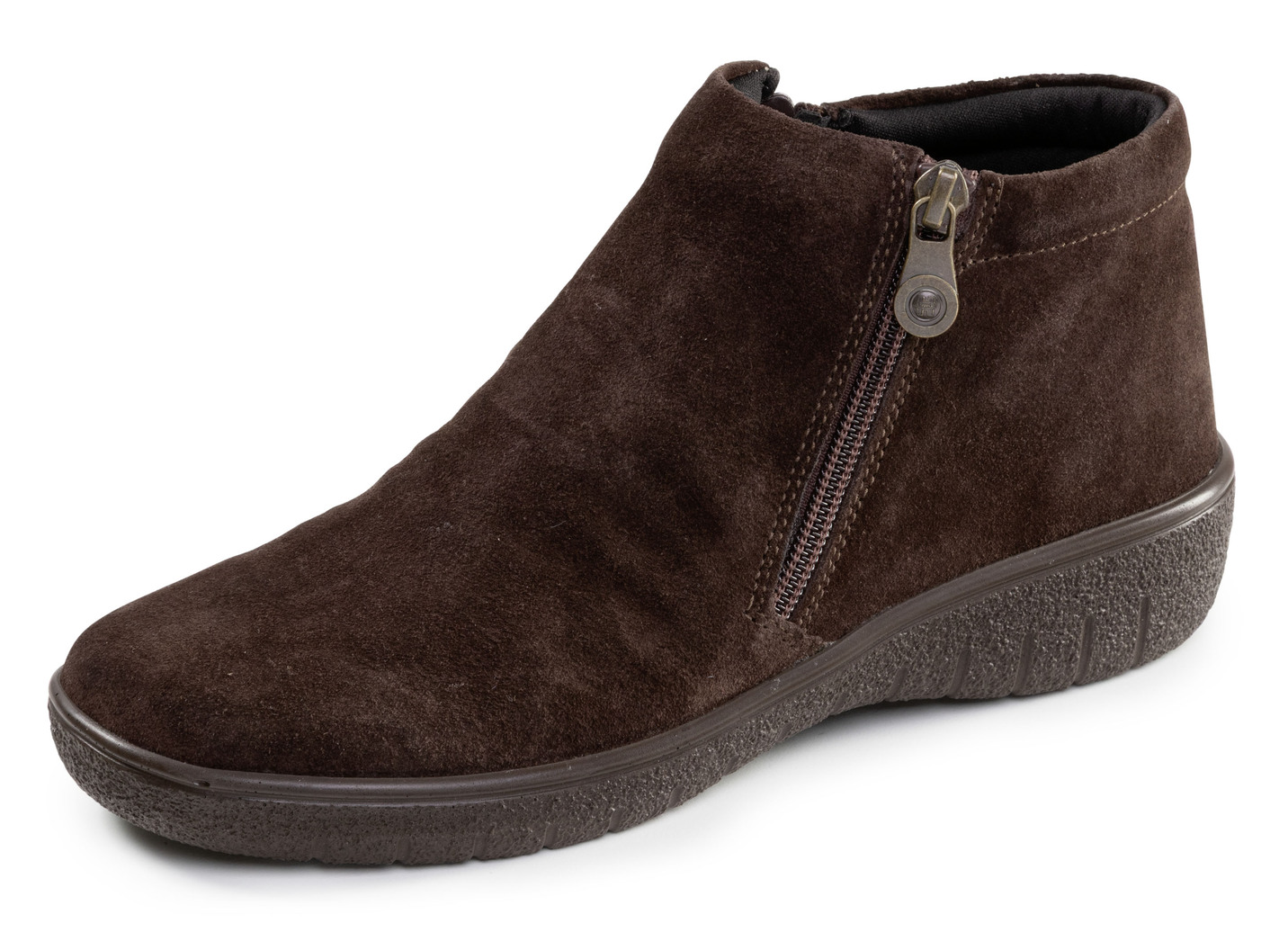 ELENA EDEN, bequeme Damen-Boots, Weite G, mit herausnehmbarem Fußbett, Mokka, Größe 42 von ELENA EDEN