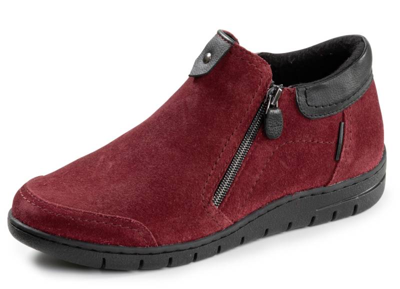 ELENA EDEN, bequeme Damen-Boots, Weite H, mit herausnehmbarem Fußbett, Dunkelrot, Größe 36 von ELENA EDEN