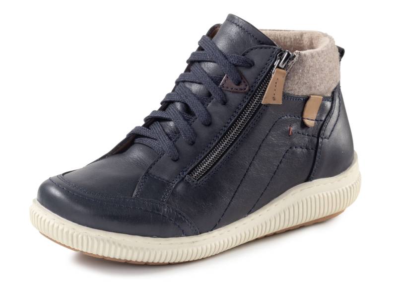 ELENA EDEN, bequeme Damen-Boots, Weite H, mit herausnehmbarem Fußbett, Marine, Größe 38 von ELENA EDEN