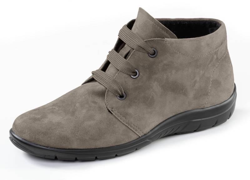 ELENA EDEN, bequeme Damen-Boots, Weite H, mit herausnehmbarem Fußbett, Schuhgröße 3 1/2, Taupe von ELENA EDEN