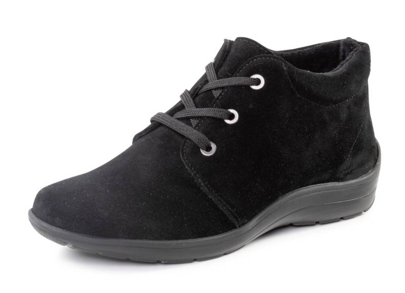 ELENA EDEN, bequeme Damen-Boots, Weite H, mit herausnehmbarem Fußbett, Schwarz, Größe 38 von ELENA EDEN