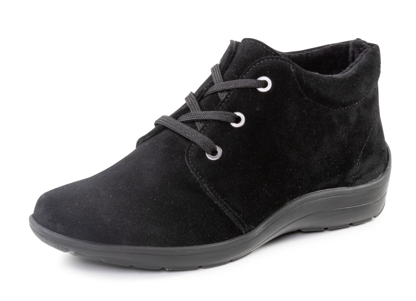 ELENA EDEN, bequeme Damen-Boots, Weite H, mit herausnehmbarem Fußbett, Schwarz, Größe 39 von ELENA EDEN