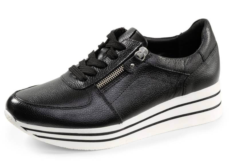 ELENA EDEN, bequeme Damen-Sneaker, Weite G, mit herausnehmbarem Fußbett, Schwarz, Größe 36 von ELENA EDEN