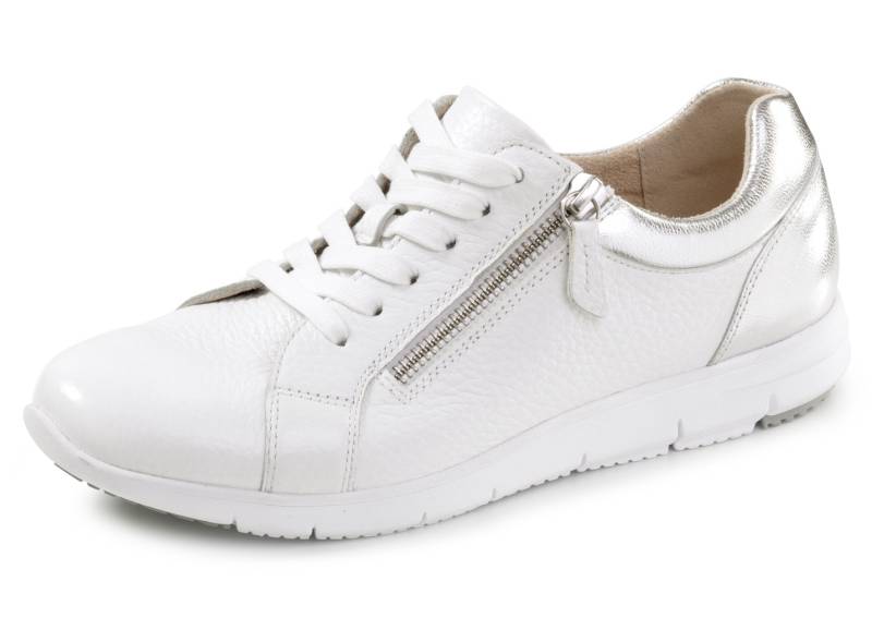 ELENA EDEN, bequeme Damen-Sneaker, Weite G, mit herausnehmbarem Fußbett, Weiss-Silber, Größe 38 von ELENA EDEN