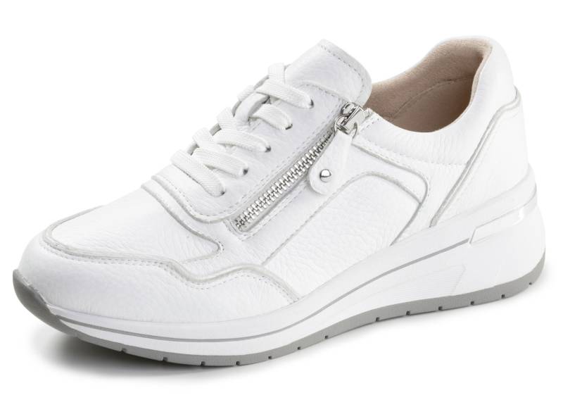 ELENA EDEN, bequeme Damen-Sneaker, Weite H, mit herausnehmbarem Fußbett, Weiss, Größe 38 von ELENA EDEN