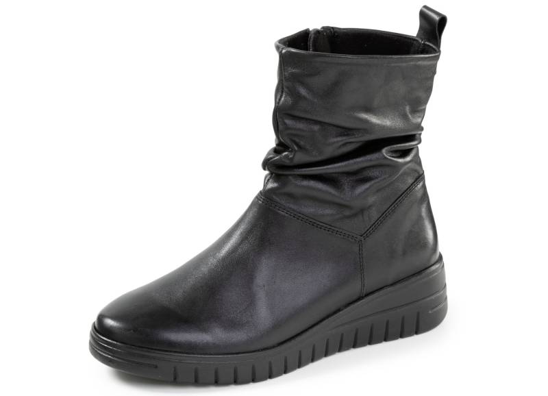 ELENA EDEN, bequeme Damen-Stiefeletten, Weite H, mit herausnehmbarem Fußbett, Schwarz, Größe 37 von ELENA EDEN