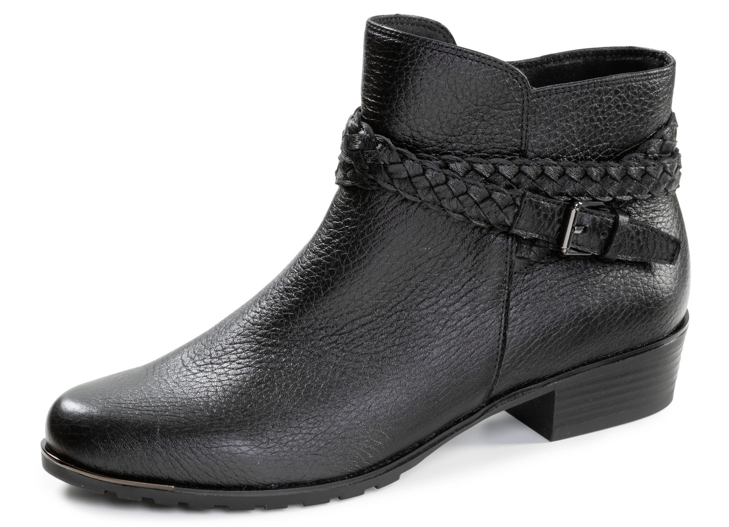ELENA EDEN, bequeme Damen-Stiefeletten, Winterschuhe, Weite G, mit Reißverschluss, Schuhgröße 3 1/2, Schwarz von ELENA EDEN