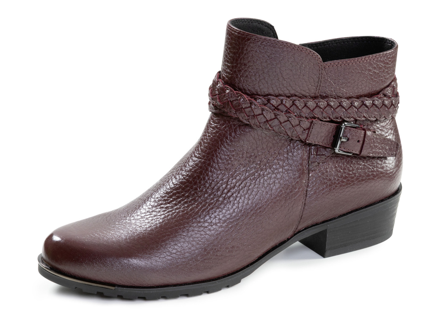 ELENA EDEN, bequeme Damen-Stiefeletten, Winterschuhe, Weite G, mit Reißverschluss, Schuhgröße 6, Bordeaux von ELENA EDEN
