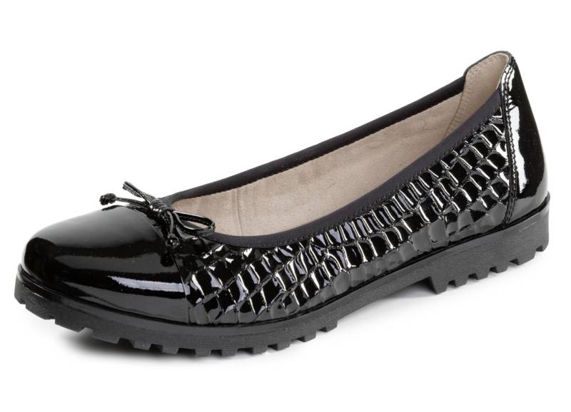 ELENA EDEN, elegante Damen-Ballerinas, Weite G, mit Gummizug, Schwarz, Größe 41 ELENA EDEN, elegante Damen-Ballerinas, Weite G, mit Gummizug, Schwarz, Größe 41 von ELENA EDEN