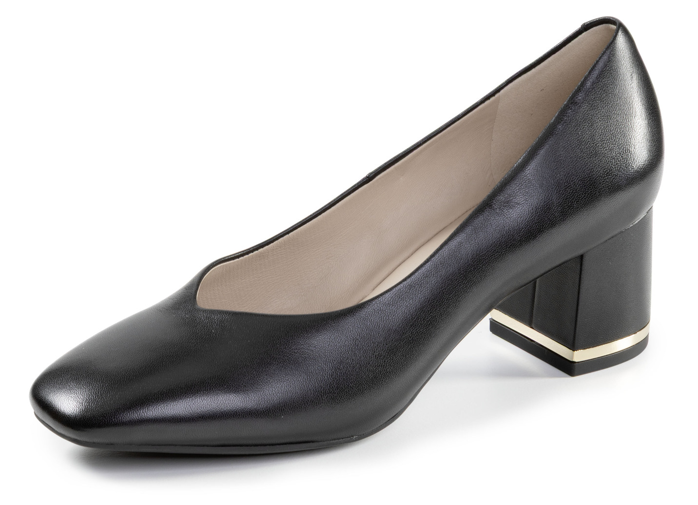 ELENA EDEN, elegante Damen-Pumps, Weite G, mit Lederfutter, Schuhgröße 5, Schwarz von ELENA EDEN