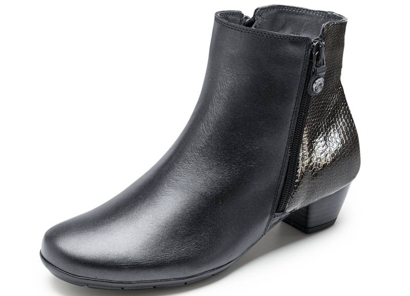 ELENA EDEN, elegante Damen-Stiefeletten, Weite G, mit herausnehmbarem Fußbett, Schwarz, Größe 37 von ELENA EDEN