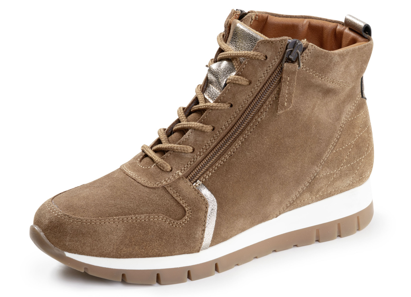 ELENA EDEN, gefütterte Damen-Boots, Winterschuhe, Weite G, mit herausnehmbarem Fußbett, Cognac, Größe 36 von ELENA EDEN