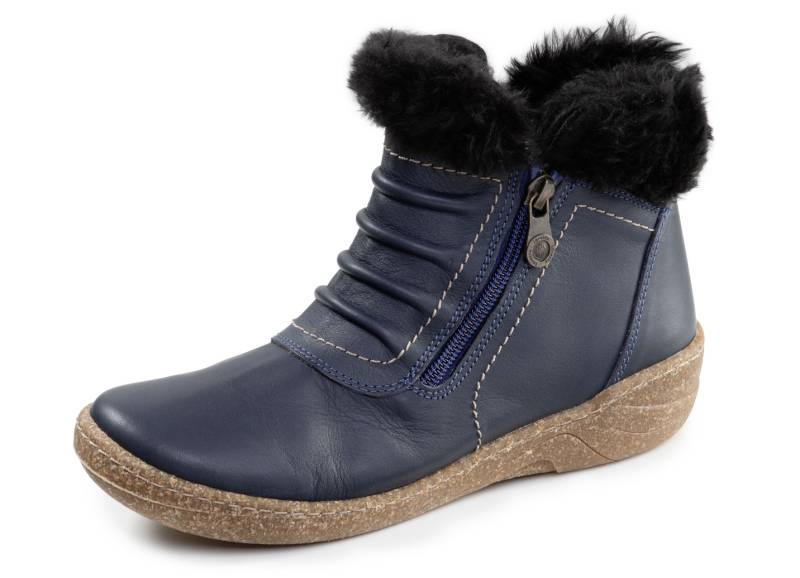 ELENA EDEN, gefütterte Damen-Boots, Winterschuhe, Weite G, mit herausnehmbarem Fußbett, Marine, Größe 41 von ELENA EDEN