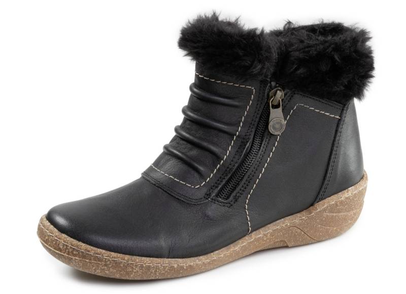 ELENA EDEN, gefütterte Damen-Boots, Winterschuhe, Weite G, mit herausnehmbarem Fußbett, Schwarz, Größe 37 von ELENA EDEN