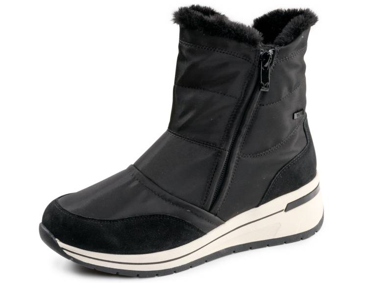 ELENA EDEN, gefütterte Damen-Boots, Winterschuhe, Weite H, mit herausnehmbarem Fußbett, Schwarz, Größe 37 von ELENA EDEN