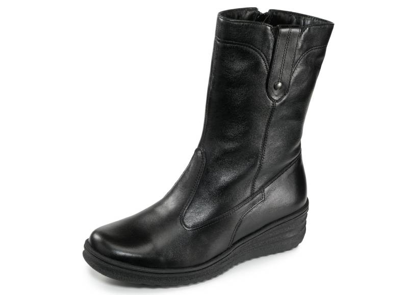 ELENA EDEN, gefütterte Damen-Stiefel, Winterschuhe, Weite H, mit Lammfell, Schwarz, Größe 41 von ELENA EDEN