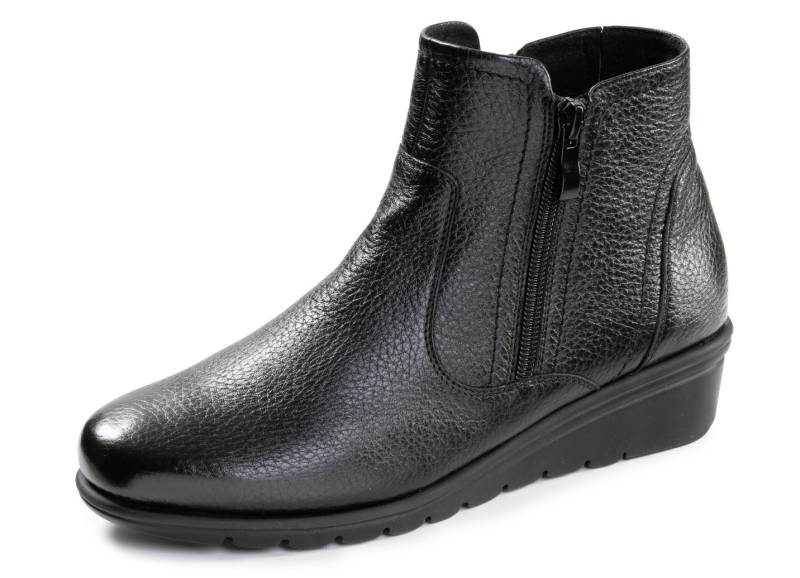 ELENA EDEN, gefütterte Damen-Stiefeletten, Winterschuhe, Weite G, mit Reißverschluss, Schwarz, Größe 36 von ELENA EDEN