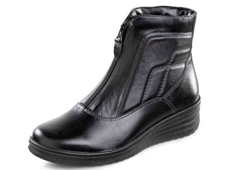 ELENA EDEN, gefütterte Damen-Stiefeletten, Winterschuhe, Weite H, mit Lammfell, Schwarz, Größe 40 von ELENA EDEN
