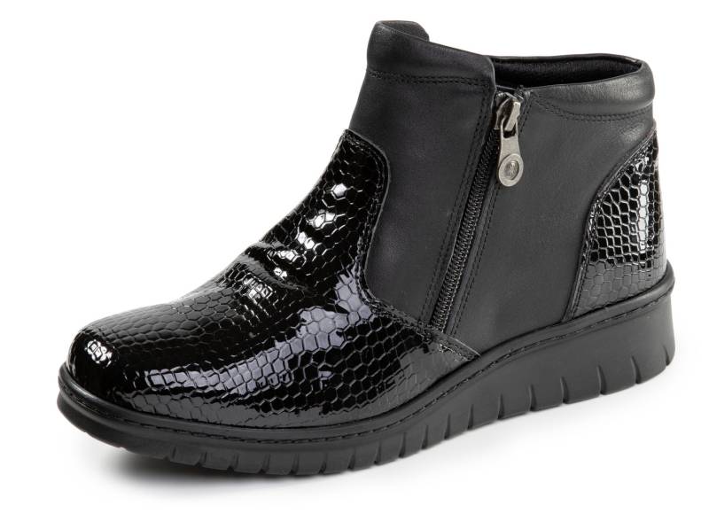 ELENA EDEN, komfortable Damen-Boots, Weite H, mit herausnehmbarem Fußbett, Schwarz, Größe 40 von ELENA EDEN