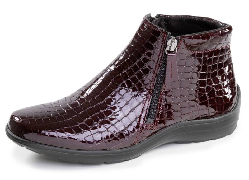 ELENA EDEN, komfortable Damen-Stiefeletten, Weite H, mit herausnehmbarem Fußbett, Burgund, Größe 39 von ELENA EDEN
