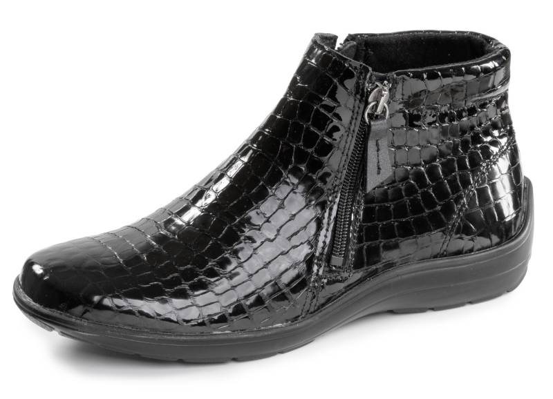 ELENA EDEN, komfortable Damen-Stiefeletten, Weite H, mit herausnehmbarem Fußbett, Schwarz, Größe 41 von ELENA EDEN