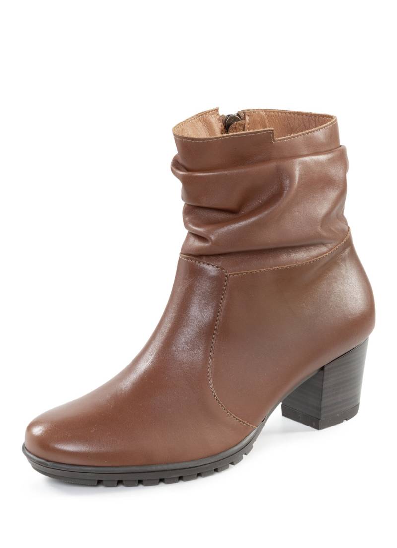 ELENA EDEN, modische Damen-Stiefeletten, Weite G, mit herausnehmbarem Fußbett, Cognac, Größe 36 von ELENA EDEN