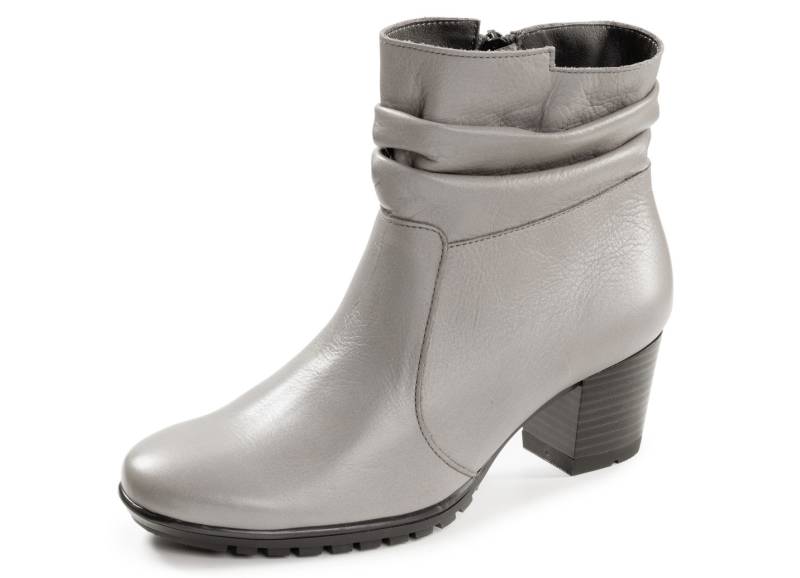 ELENA EDEN, modische Damen-Stiefeletten, Weite G, mit herausnehmbarem Fußbett, Hellgrau, Größe 41 von ELENA EDEN