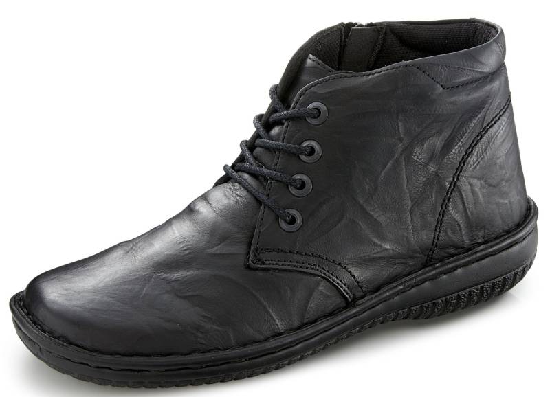 ELENA EDEN, schicke Damen-Boots, Weite G, mit herausnehmbarem Fußbett, Schwarz, Größe 36 von ELENA EDEN