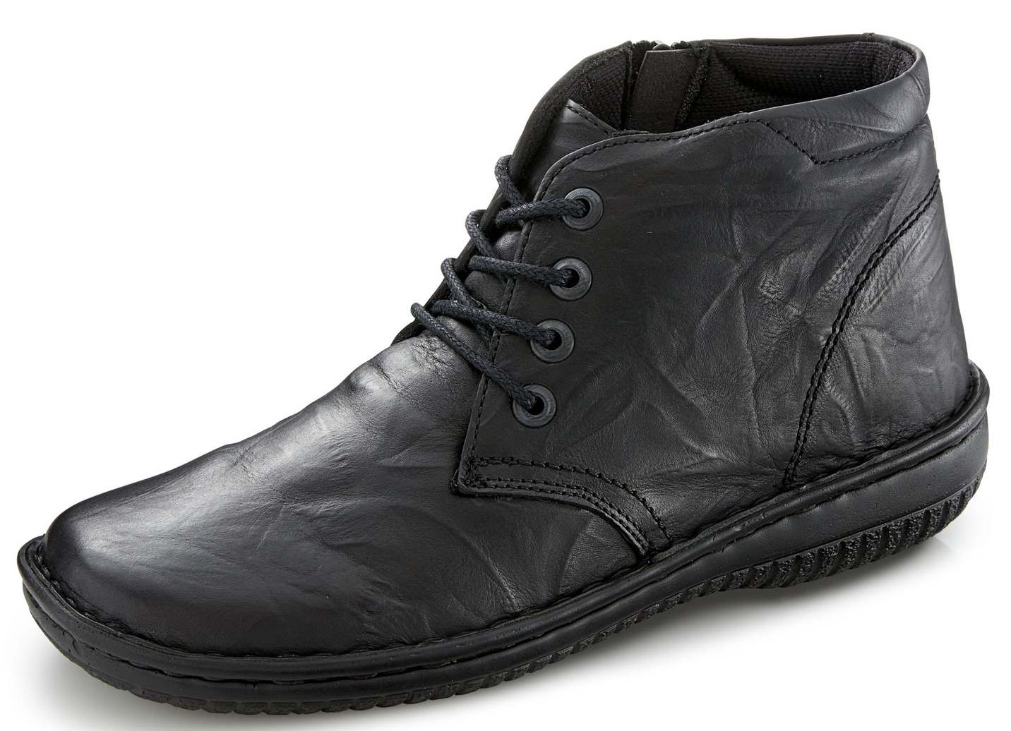 ELENA EDEN, schicke Damen-Boots, Weite G, mit herausnehmbarem Fußbett, Schwarz, Größe 41 von ELENA EDEN