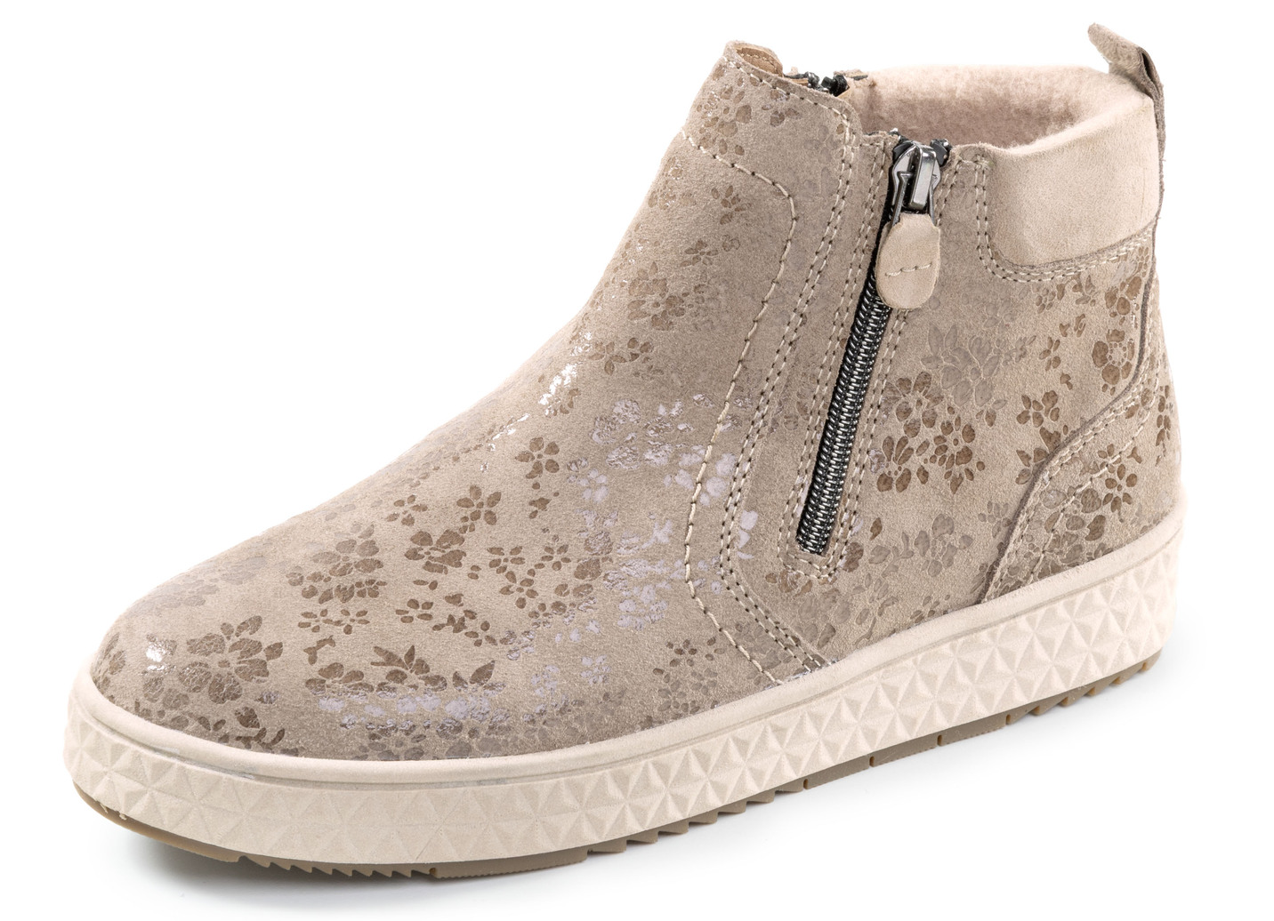 ELENA EDEN, schicke Damen-Boots, Weite H, mit herausnehmbarem Fußbett, Taupe, Größe 39 von ELENA EDEN