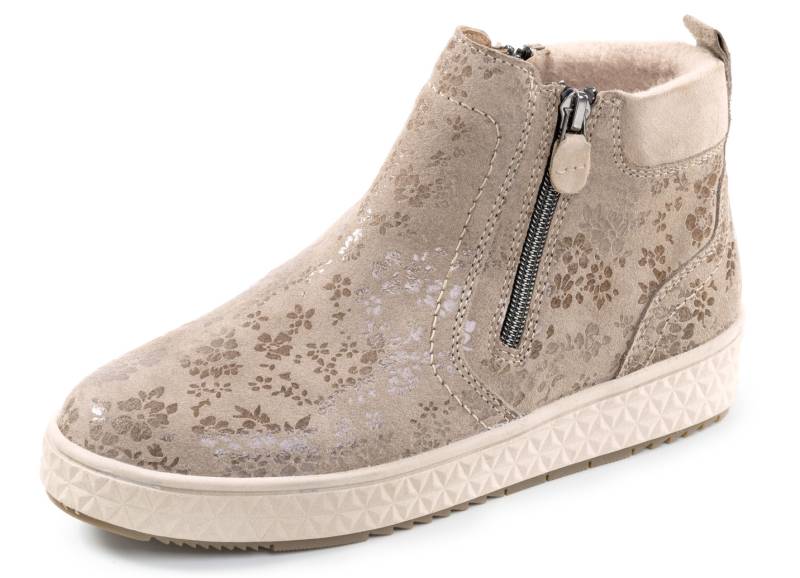 ELENA EDEN, schicke Damen-Boots, Weite H, mit herausnehmbarem Fußbett, Taupe, Größe 39 von ELENA EDEN