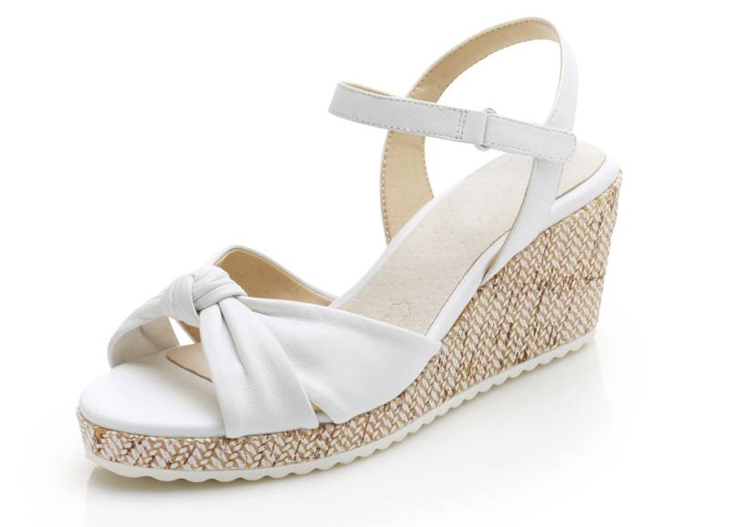 ELENA EDEN, schicke Damen-Sandaletten, Weite G, aus Leder, Weiss, Größe 41 ELENA EDEN, schicke Damen-Sandaletten, Weite G, aus Leder, Weiss, Größe 41 von ELENA EDEN