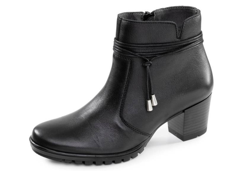 ELENA EDEN, schicke Damen-Stiefeletten, Weite G, mit herausnehmbarem Fußbett, Schwarz, Größe 37 von ELENA EDEN
