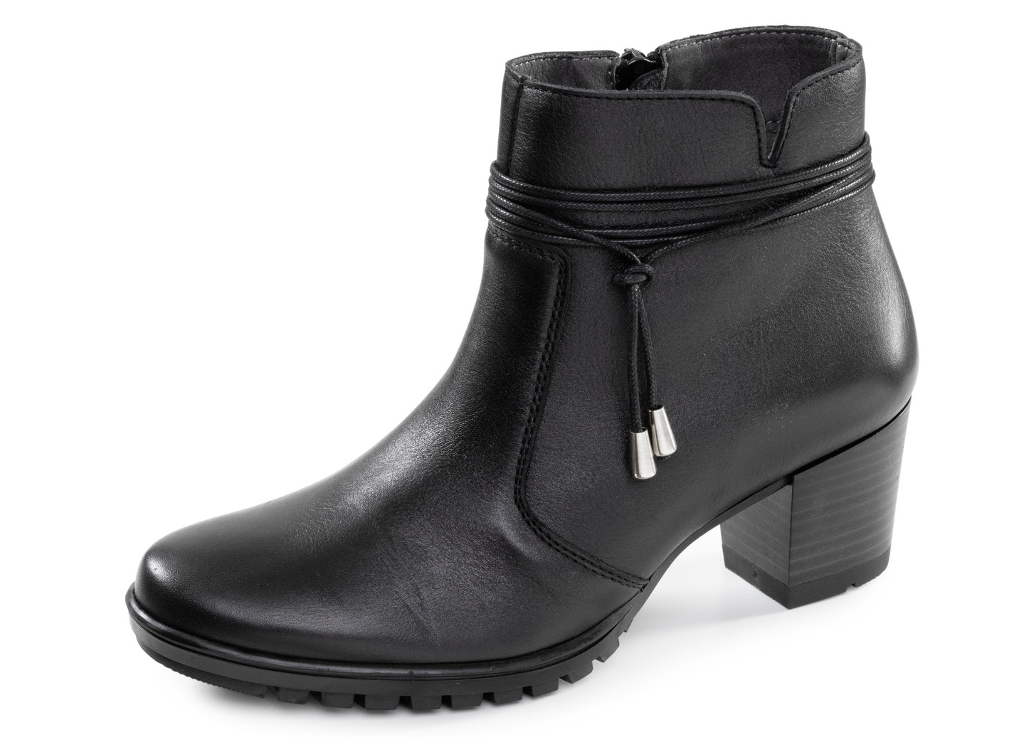 ELENA EDEN, schicke Damen-Stiefeletten, Weite G, mit herausnehmbarem Fußbett, Schwarz, Größe 41 von ELENA EDEN