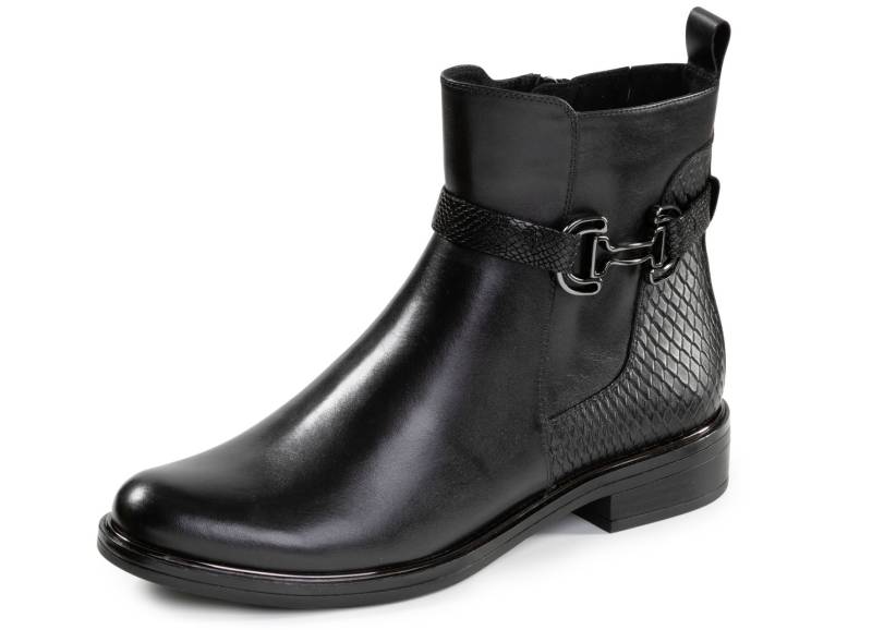 ELENA EDEN, schicke Damen-Stiefeletten, Winterschuhe, Weite G, mit Reißverschluss, Schuhgröße 5, Schwarz von ELENA EDEN