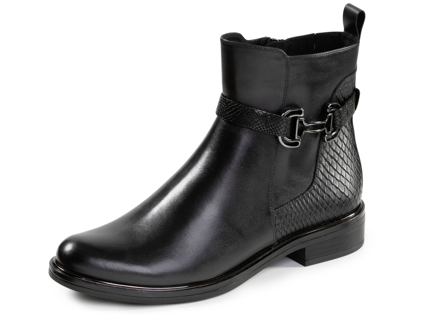 ELENA EDEN, schicke Damen-Stiefeletten, Winterschuhe, Weite G, mit Reißverschluss, Schuhgröße 8, Schwarz von ELENA EDEN