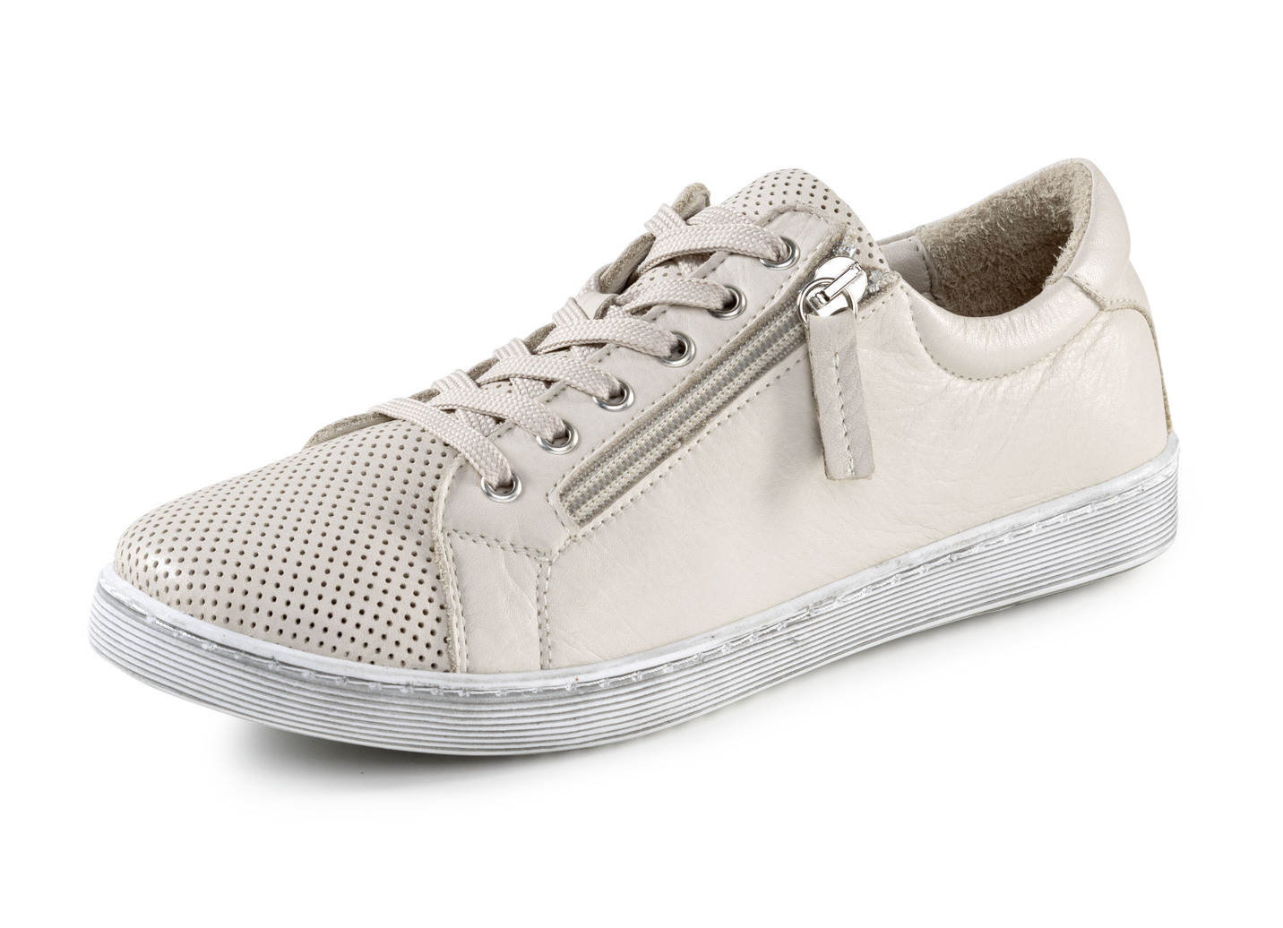 ELENA EDEN, sommerliche Damen-Schnürschuhe, mit herausnehmbarem Fußbett, Beige, Größe 41 von ELENA EDEN