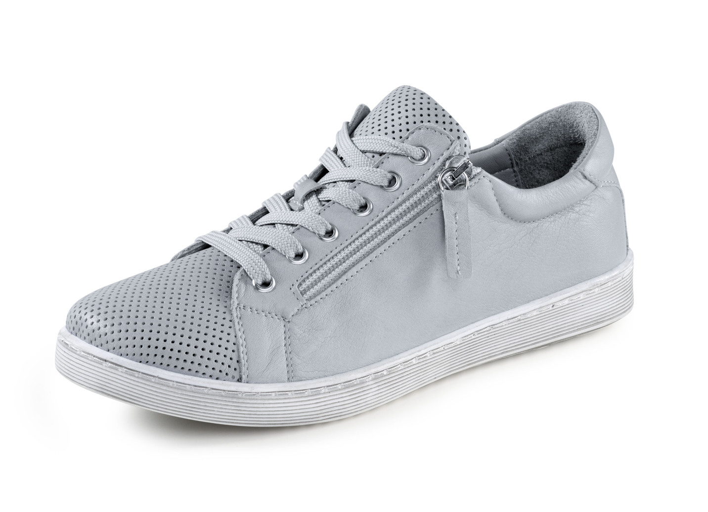 ELENA EDEN, sommerliche Damen-Schnürschuhe, mit herausnehmbarem Fußbett, Blaugrau, Größe 41 von ELENA EDEN