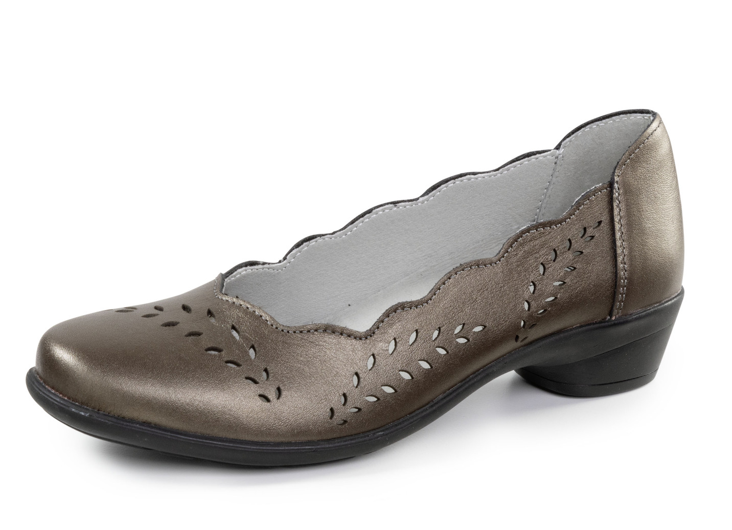 ELENA EDEN, stilvolle Damen-Pumps, Weite H, mit herausnehmbarem Fußbett, Antikbronze, Größe 38 von ELENA EDEN